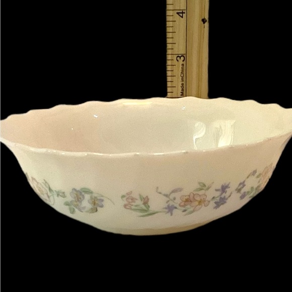 Arcopal France Champetre Floral Scalloped Edge Bowls Set Of 2 (bundle 2) - Picture 5 of 8